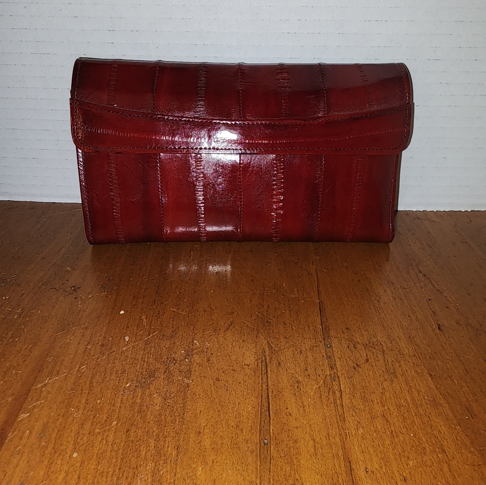 Women's Vintage Eel Skin leather Wallet